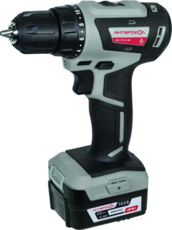 Дрель-шуруповерт аккумуляторная ИНТЕРСКОЛ ДА-10/14,4В МиниМАКС бесщеточная [708.2.2.70]