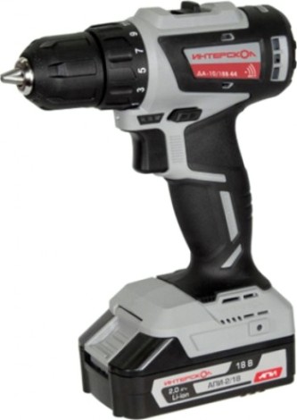 Дрель-шуруповерт аккумуляторная ИНТЕРСКОЛ ДА-10/18В 44 МиниМАКС бесщеточная 2 аккум. 2,5ач, зу [759.2.2.45]