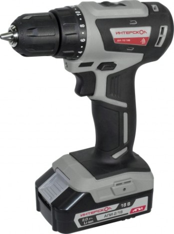 Дрель-шуруповерт аккумуляторная ИНТЕРСКОЛ ДА -10/18В [709.2.2.70]