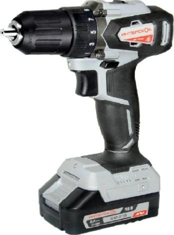 Дрель-шуруповерт аккумуляторная ИНТЕРСКОЛ ДА -13/18 ВК без АКБ и ЗУ [575.0.0.70]