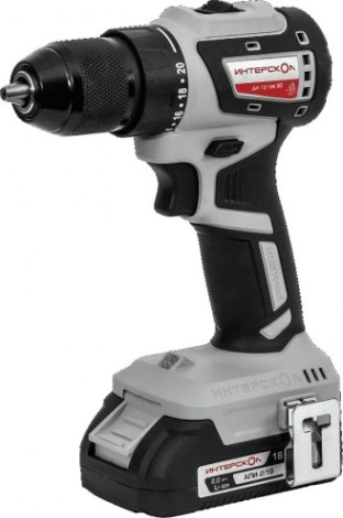 Дрель-шуруповерт аккумуляторная ИНТЕРСКОЛ ДА-13/18В 50 [776.2.2.70]