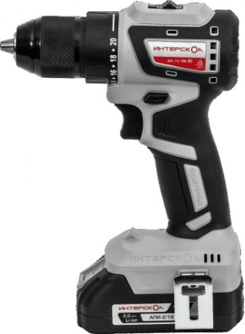 Дрель-шуруповерт аккумуляторная ИНТЕРСКОЛ ДА-13/18В 50 [776.2.2.70]