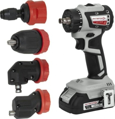 Дрель-шуруповерт аккумуляторная ИНТЕРСКОЛ ДА-13/18В 50 комби [776.2.2.79]