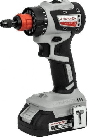 Дрель-шуруповерт аккумуляторная ИНТЕРСКОЛ ДА-13/18В 50 комби [776.2.2.79]