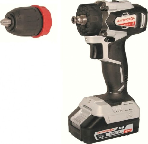 Дрель-шуруповерт аккумуляторная ИНТЕРСКОЛ ДА-13/18ВК Комби [575.2.2.77]