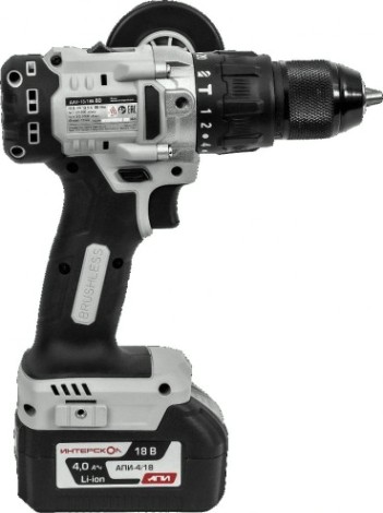 Дрель-шуруповерт аккумуляторная ИНТЕРСКОЛ ДАУ-13/18В 80 ударная (без акб и зу) [786.0.0.70]