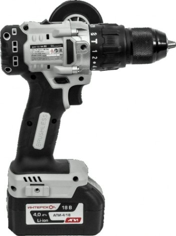 Дрель-шуруповерт аккумуляторная ИНТЕРСКОЛ ДАУ-13/18В 80 ударная (кейс, акб, зу) [786.4.1.70]