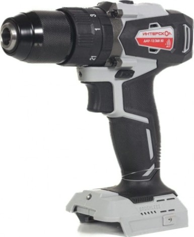Дрель-шуруповерт аккумуляторная ИНТЕРСКОЛ ДАУ-13/36В 50 ударная без АКБ и ЗУ [850.0.0.70]