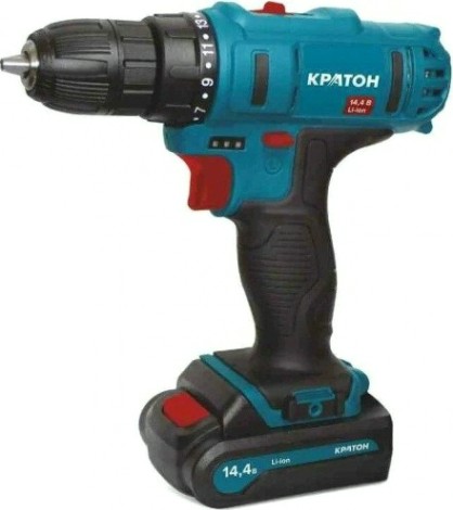 Дрель-шуруповерт аккумуляторная КРАТОН CDB-14,4-Li-1,5 [3 11 01 059]