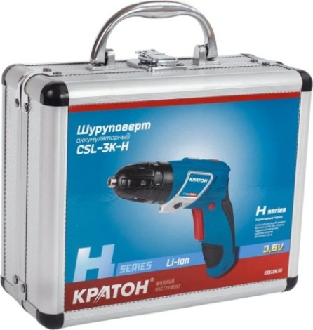 Дрель-шуруповерт аккумуляторная КРАТОН CSL-3K-H [3 11 01 049]