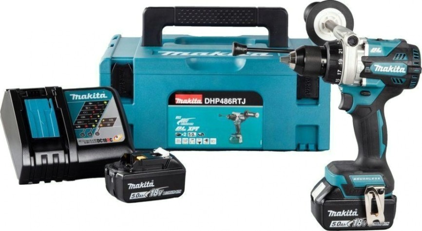 Дрель-шуруповерт аккумуляторная MAKITA DHP486RTJ