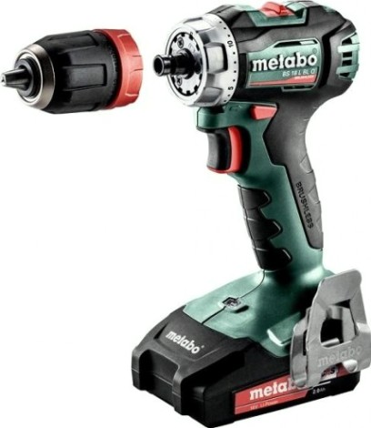 Дрель-шуруповерт аккумуляторная METABO BS 18 L BL Quick 2x2.0 Ач, бесщеточная [602327500]