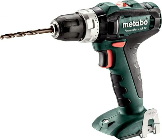 Дрель-шуруповерт аккумуляторная METABO PowerMaxx SB 12 ударная, без АКБ и ЗУ, Metaloc [601076840]