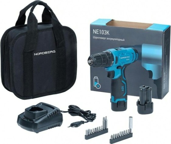 Дрель-шуруповерт аккумуляторная NORDBERG NE103K [ЦБ-0009217]