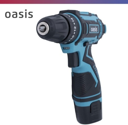 Дрель-шуруповерт аккумуляторная OASIS ASU-12S [4640039483243]