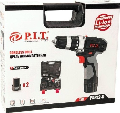 Дрель-шуруповерт аккумуляторная P.i.t. PSR12-D стандарт