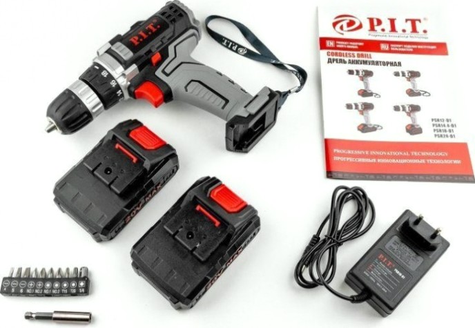 Дрель-шуруповерт аккумуляторная P.i.t. PSR18-D1 стандарт
