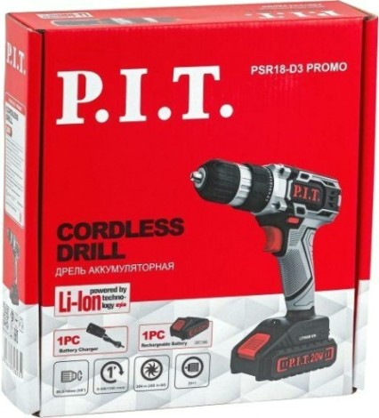 Дрель-шуруповерт аккумуляторная P.i.t. PSR18-D3 Promo Дрель-шуруповерт аккумуляторная P.i.t. PSR18-D3 Promo