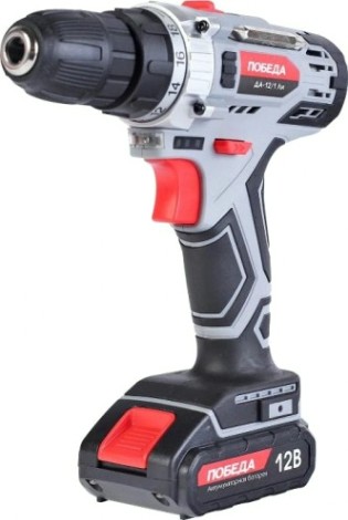 Дрель-шуруповерт аккумуляторная Победа ДА-12/1Ли [180201648]