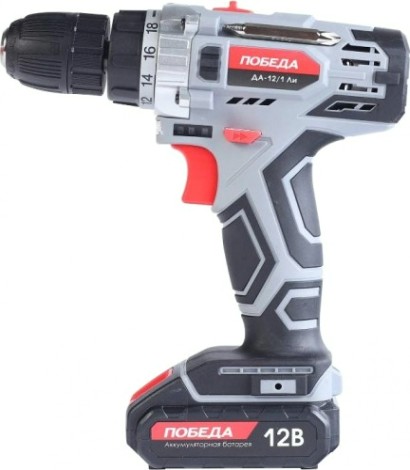 Дрель-шуруповерт аккумуляторная Победа ДА-12/1Ли [180201648]