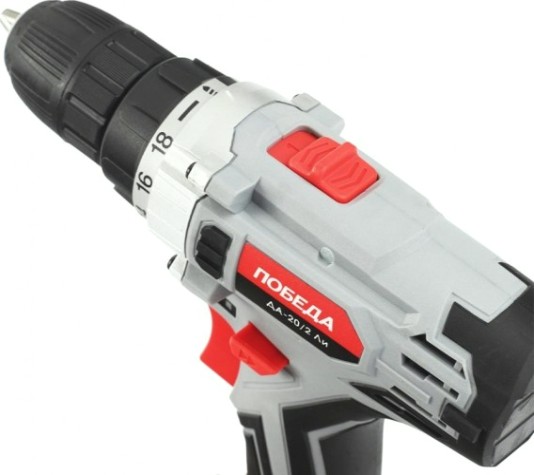 Дрель-шуруповерт аккумуляторная Победа ДА-20/2 Ли кейс [180201638]