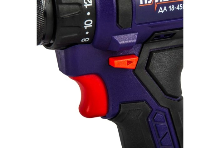 Дрель-шуруповерт аккумуляторная ПУЛЬСАР ДА 18-45Б безударная (18в, 2 аккум.) [916-974]