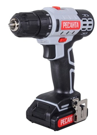 Дрель-шуруповерт аккумуляторная Ресанта ДА-14-2Л [75/14/3]