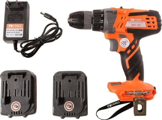 Дрель-шуруповерт аккумуляторная СОЮЗ ДШС-14К