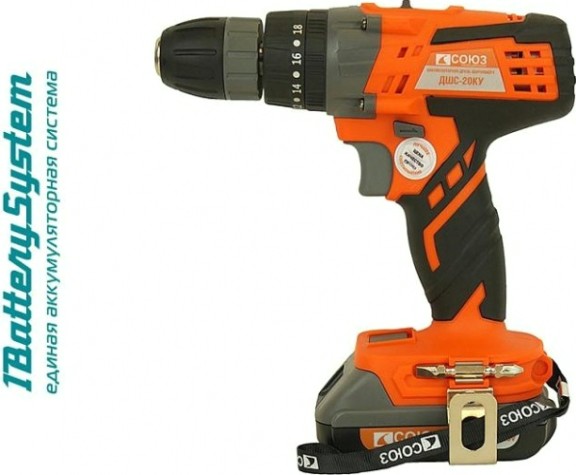 Дрель-шуруповерт аккумуляторная СОЮЗ ДШС-20КУ ударная Дрель-шуруповерт аккумуляторная СОЮЗ ДШС-20КУ ударная