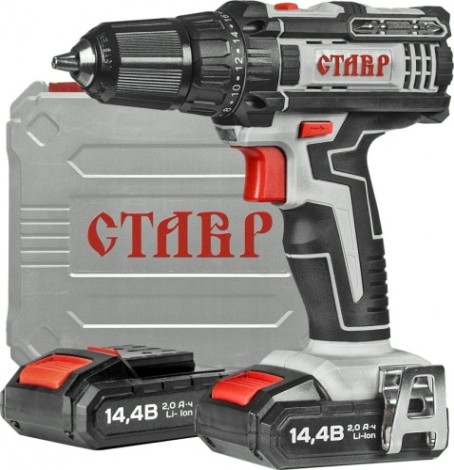 Дрель-шуруповерт аккумуляторная СТАВР ДА-14,4ЛК [ст14,4лкда]
