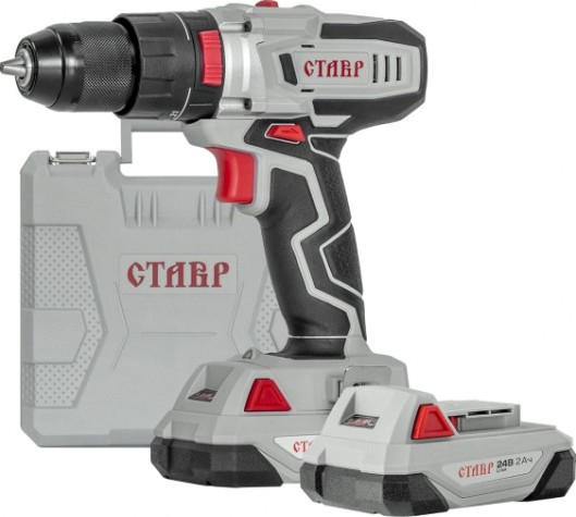 Дрель-шуруповерт аккумуляторная СТАВР ДА-24/2УК [ст24-2ук]