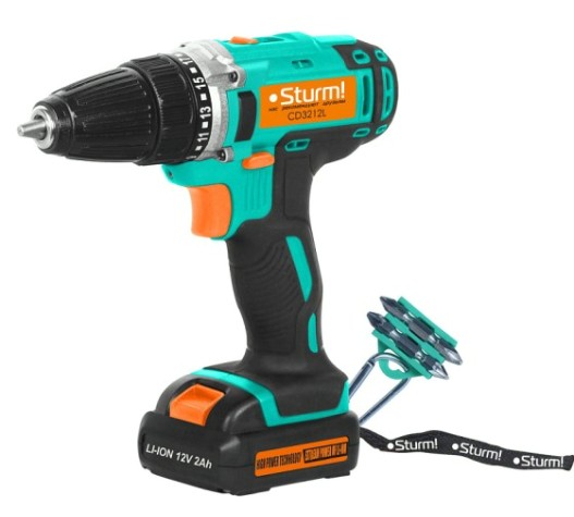 Дрель-шуруповерт аккумуляторная Sturm CD3212L Дрель-шуруповерт аккумуляторная Sturm CD3212L