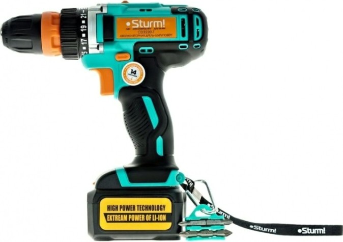Дрель-шуруповерт аккумуляторная Sturm CD3220LT Дрель-шуруповерт аккумуляторная Sturm CD3220LT