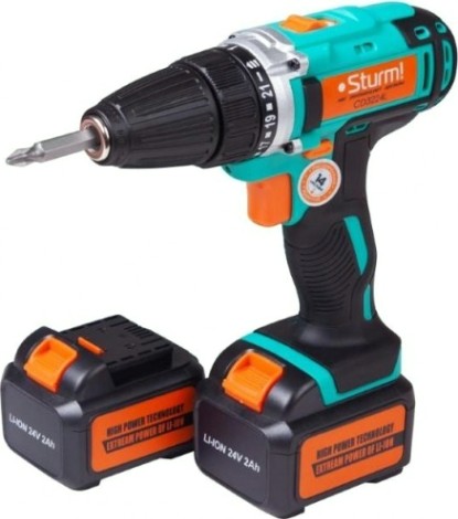 Дрель-шуруповерт аккумуляторная Sturm CD3224L