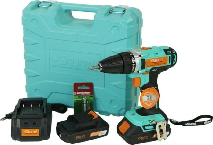 Дрель-шуруповерт аккумуляторная Sturm CD3620