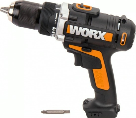 Дрель-шуруповерт аккумуляторная Worx WX183.9 без АКБ и ЗУ [WX183.9]