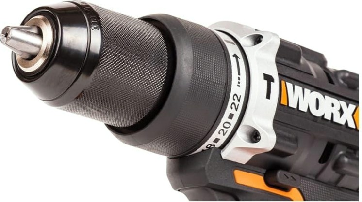 Дрель-шуруповерт аккумуляторная Worx WX352 ударная, бесщеточная