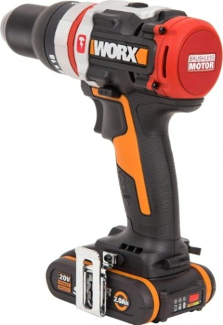 Дрель-шуруповерт аккумуляторная Worx WX354 ударная, бесщеточная