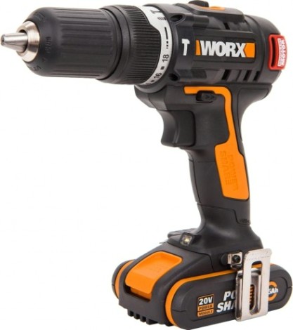 Дрель-шуруповерт аккумуляторная Worx WX367.3 ударная, бесщеточная