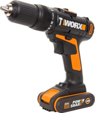 Дрель-шуруповерт аккумуляторная Worx WX371.1 ударная