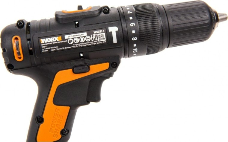 Дрель-шуруповерт аккумуляторная Worx WX371.1 ударная Дрель-шуруповерт аккумуляторная Worx WX371.1 ударная