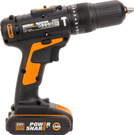 Дрель-шуруповерт аккумуляторная Worx WX371.3 ударная Дрель-шуруповерт аккумуляторная Worx WX371.3 ударная
