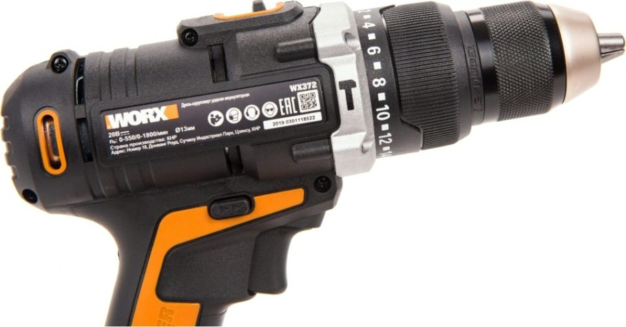 Дрель-шуруповерт аккумуляторная Worx WX372 ударная