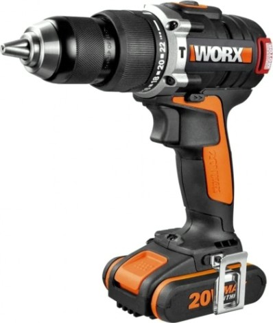 Дрель-шуруповерт аккумуляторная Worx WX373 ударная, бесщеточная
