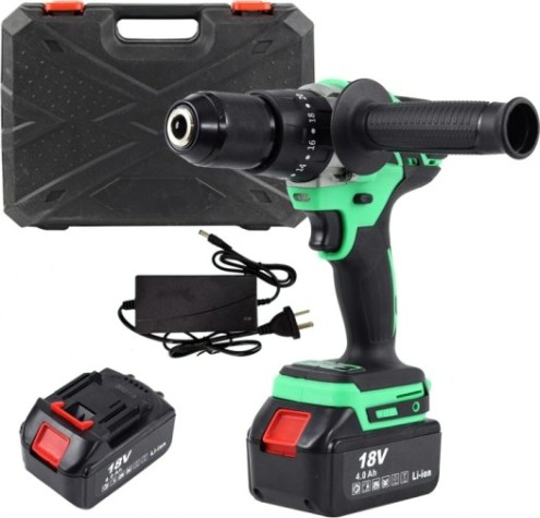 Дрель-шуруповерт аккумуляторная ZITREK Green Impact 18V 2x4.0 Ah ударная [063-4045]