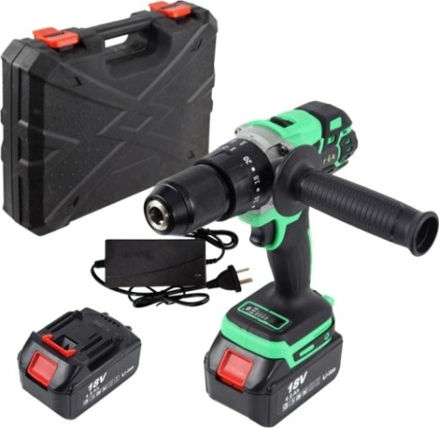 Дрель-шуруповерт аккумуляторная ZITREK Green Impact 18V 2x4.0 Ah ударная [063-4045]