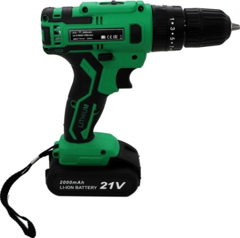 Дрель-шуруповерт аккумуляторная ZITREK Green Impact 21V ударная [063-4044]