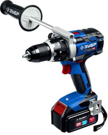 Дрель-шуруповерт аккумуляторная ЗУБР DB-211-42 Т7 2 АКБ (4 А·ч), бесщеточная кейс, Профессионал [DB-211-42]