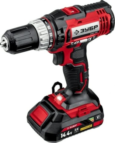 Дрель-шуруповерт аккумуляторная ЗУБР ДШЛ-145-21
