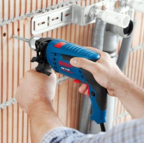 Дрель ударная сетевая BOSCH GSB 13 RE (БЗП) односкоростная [06012171R1]